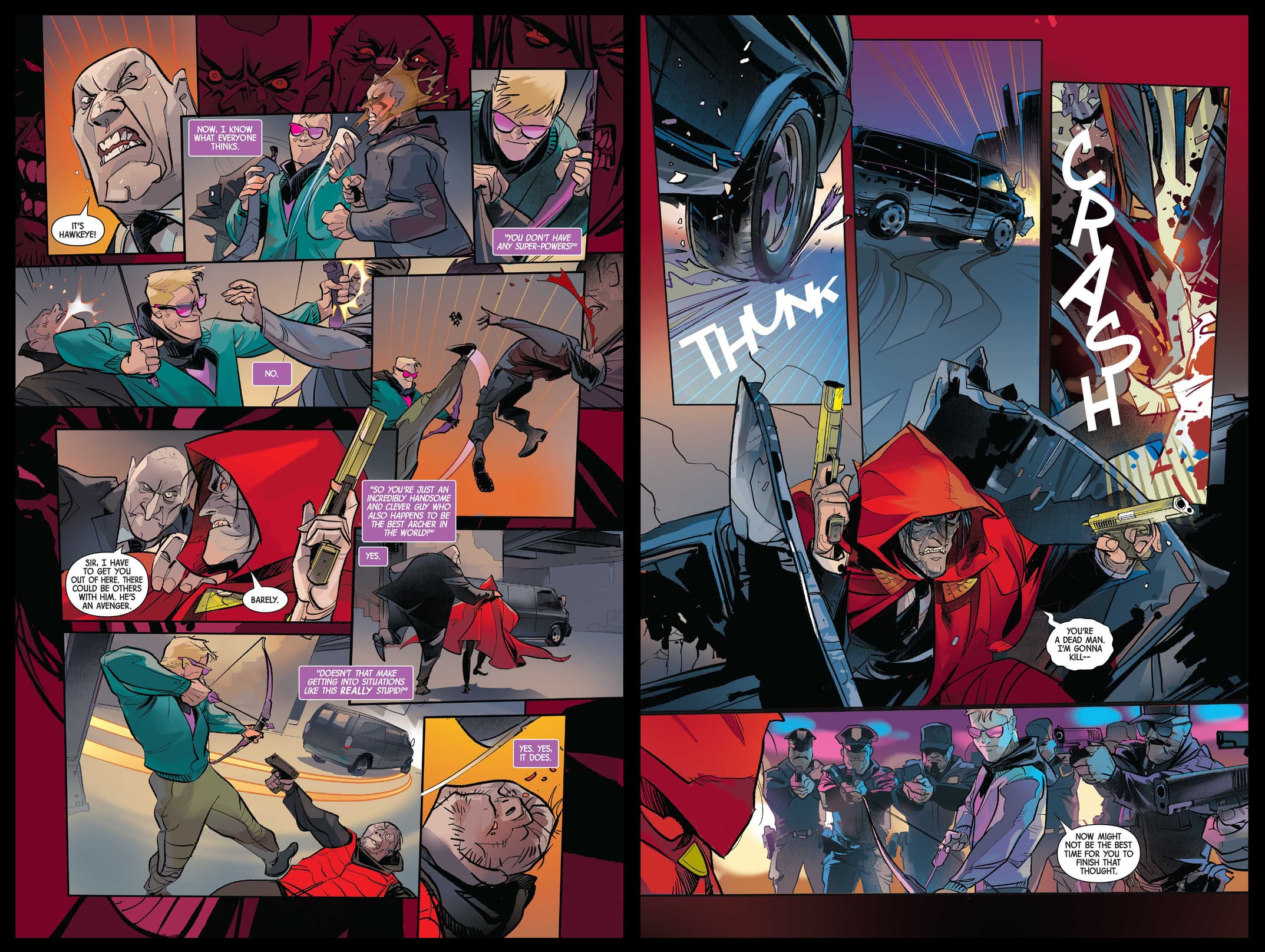 Hawkeye Freefall preview pages