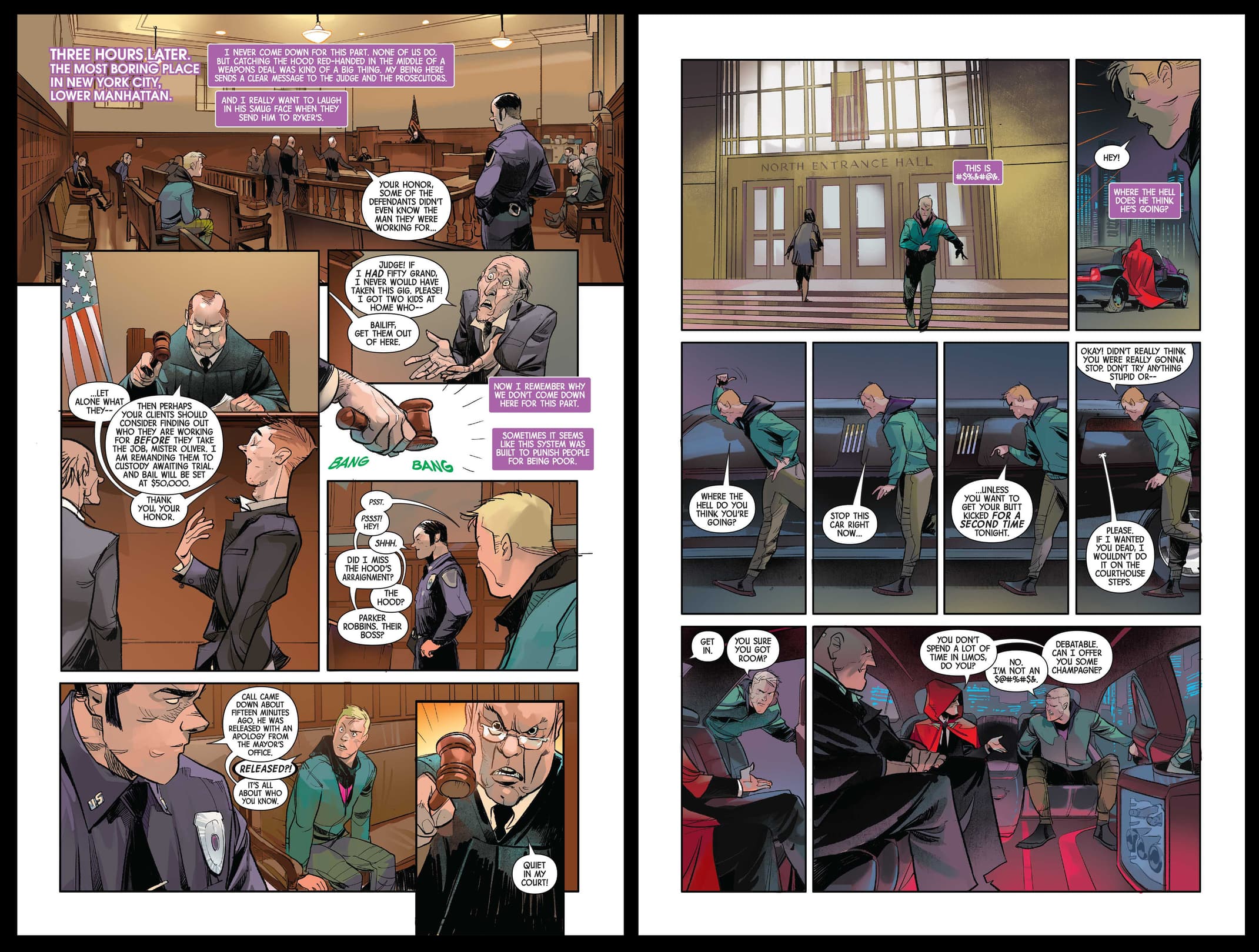 Hawkeye Freefall preview pages