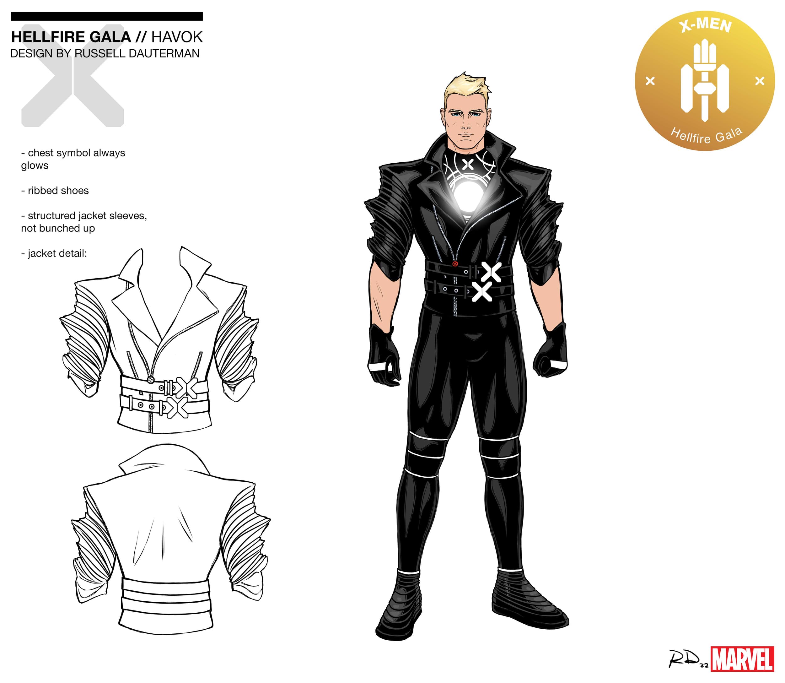 Havok Hellfire Gala 2022 Design by Russell Dauterman
