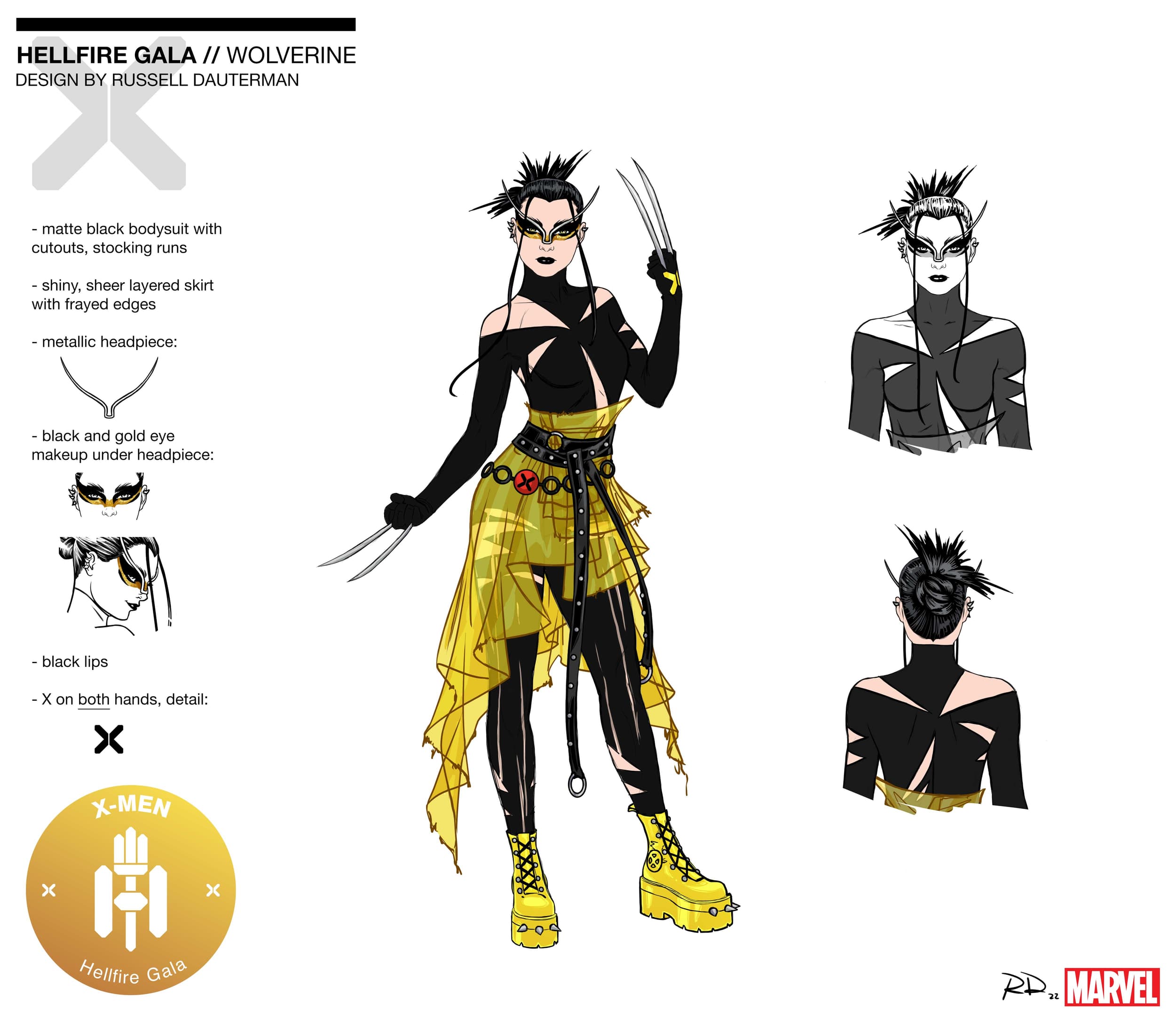 Wolverine Hellfire Gala 2022 Design by Russell Dauterman