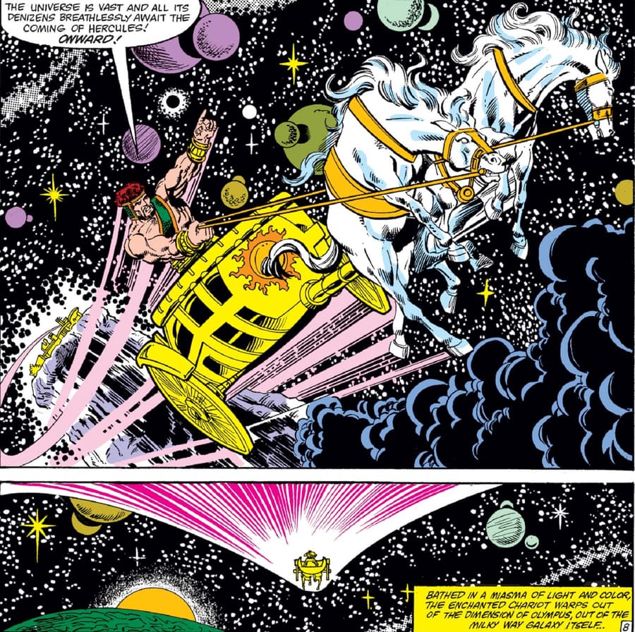 Hercules cruises the stars in HERCULES: PRINCE OF POWER (1982) #1.
