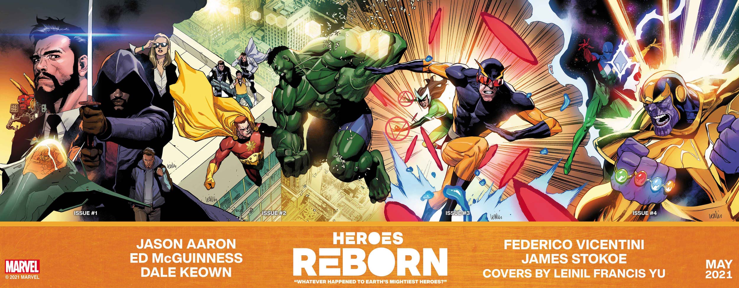 HEROES REBORN Connected Covers by Leinil Francis Yu