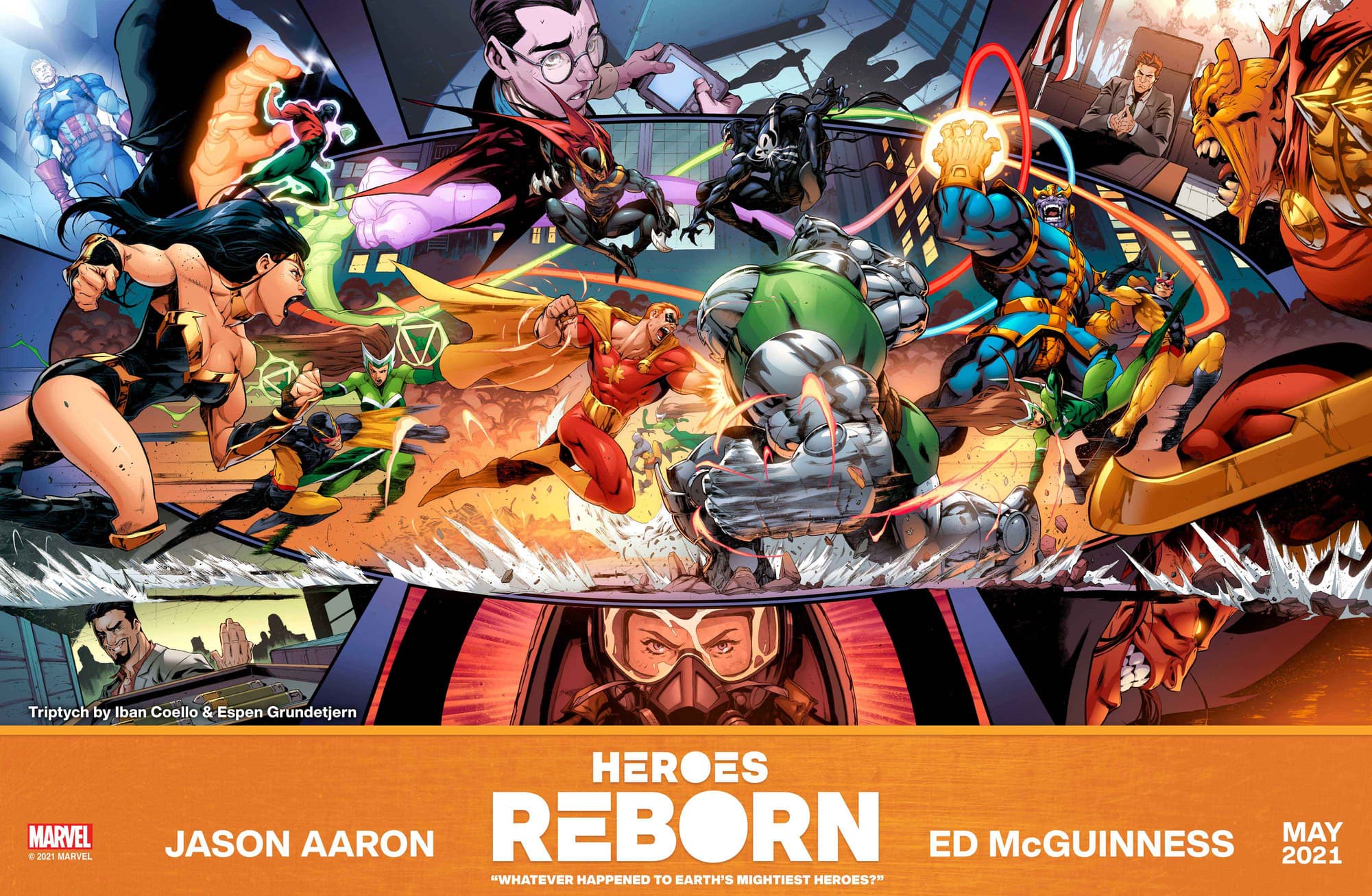 Heroes Reborn Triptych art