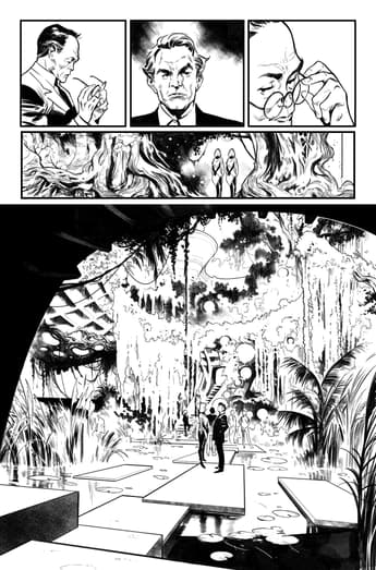 Pepe Larraz's Inks from HOUSE OF X #1