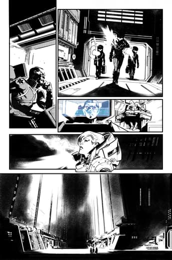 Pepe Larraz's Inks from HOUSE OF X #1