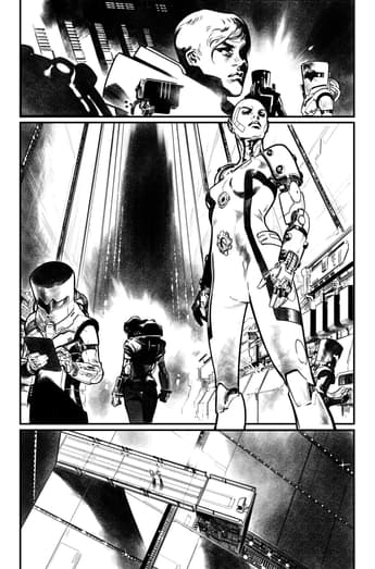 Pepe Larraz's Inks from HOUSE OF X #1