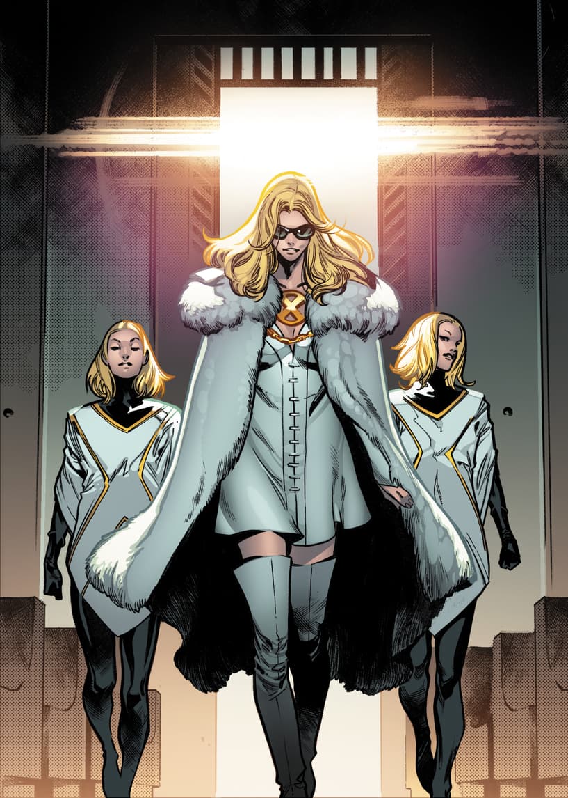 HOUSE OF X #3 interior art by Pepe Larraz and Marte Gracia