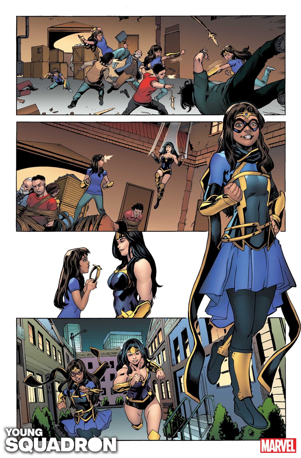 HEROES REBORN: YOUNG SQUADRON #1 preview art by Steven Cummings with colors by Erick Arciniega