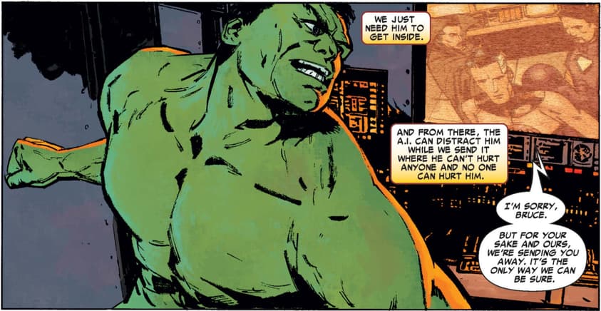 Hulk is banished by the Illuminati