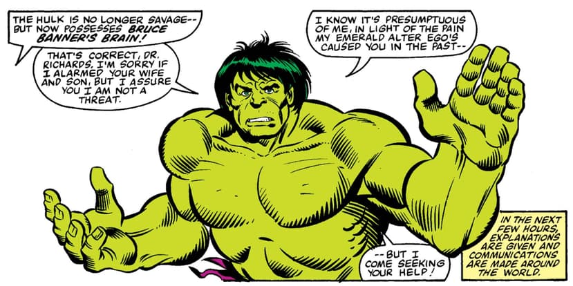 Hulk asks FF for help