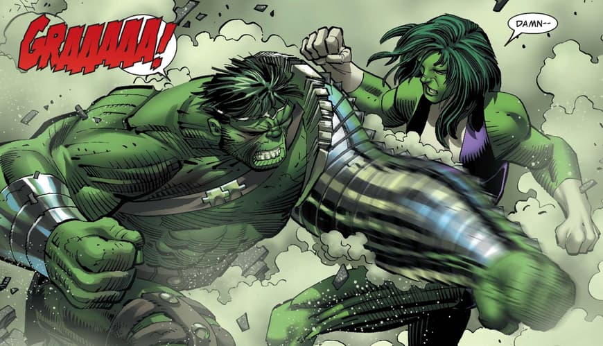 Hulk Fights She Hulk