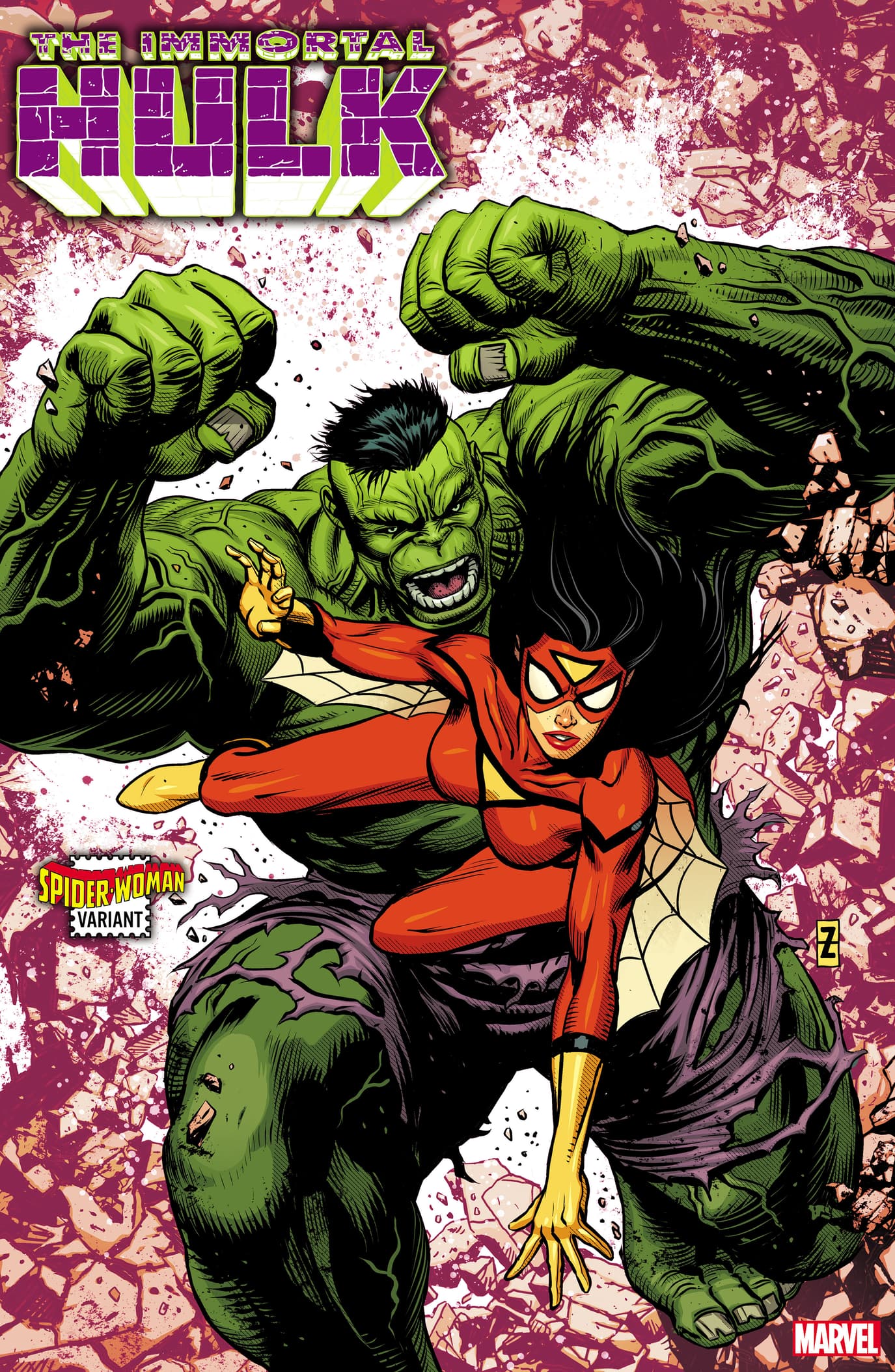 IMMORTAL HULK #32 SPIDER-WOMAN VARIANT by PATCH ZIRCHER with colors by DAVE McCAIG