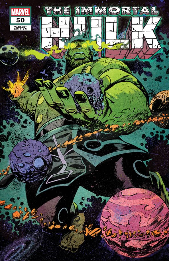 Immortal Hulk #50 Immortal Moments Variant Cover by Sanford Greene