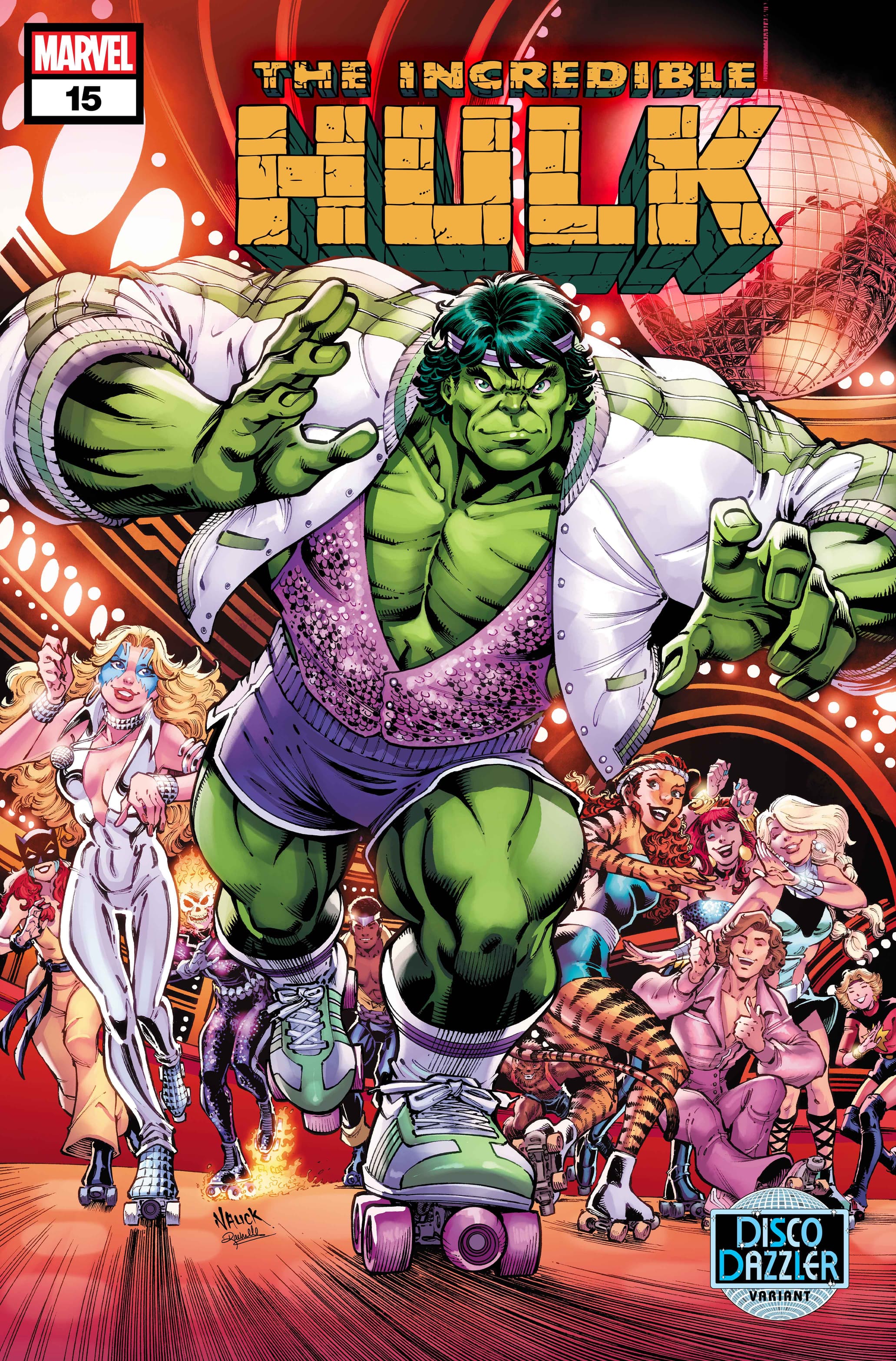 INCREDIBLE HULK #15 Disco Dazzler Variant Cover by Todd Nauck​​​​​​​