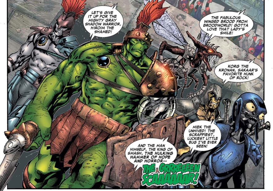 The Green Scar enters the ring from HULK (1999) #95.