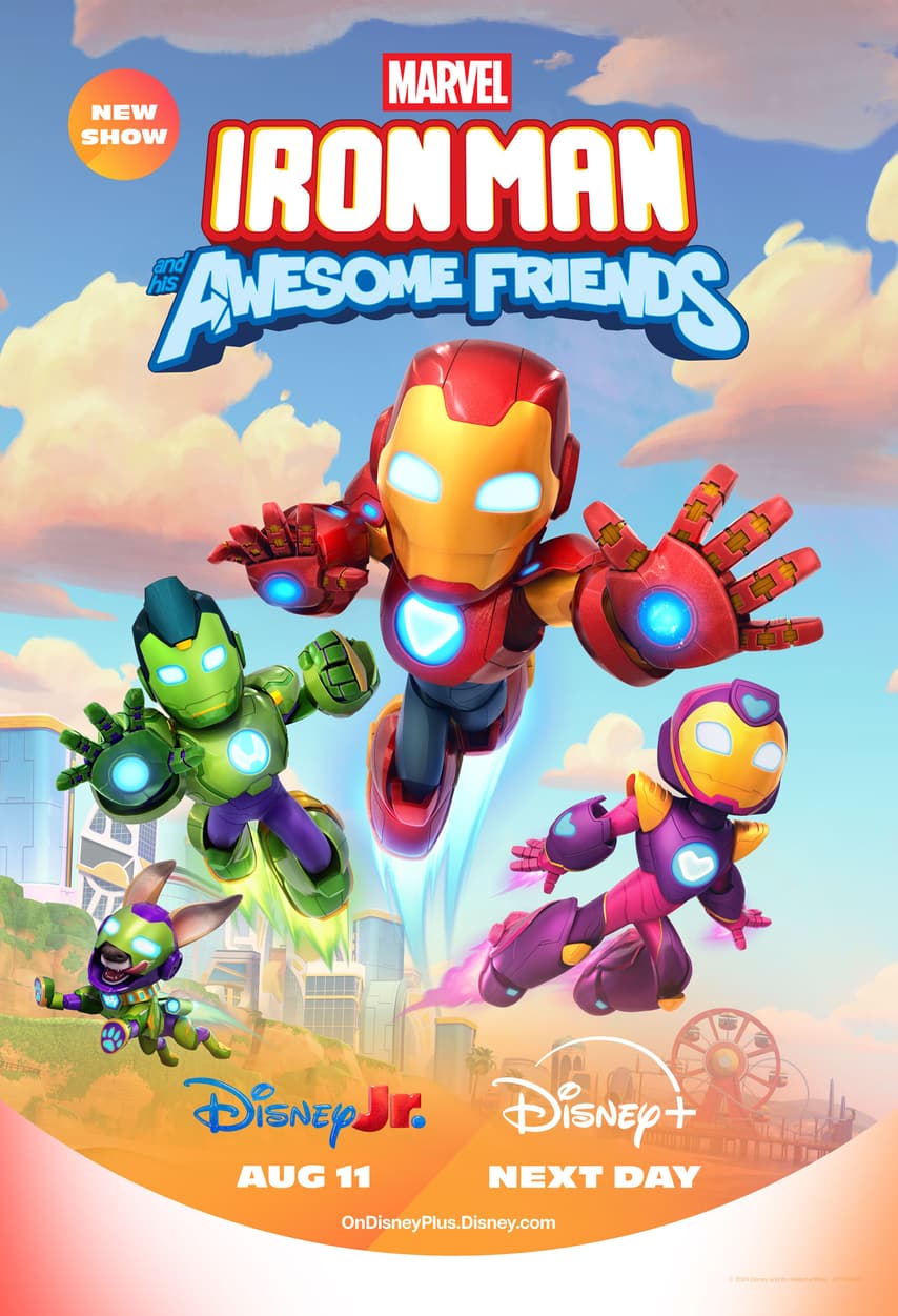 'Marvel's Iron Man and his Awesome Friends' Premieres August 11 on Disney Jr. and Next Day on Disney+