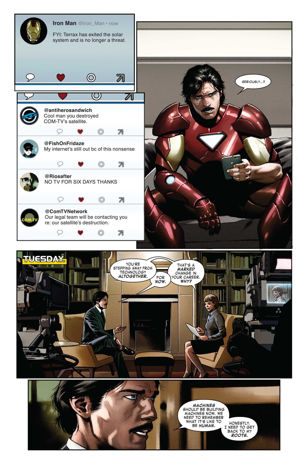 Tony Stark Is Going Back to Basics in 'Iron Man' #1