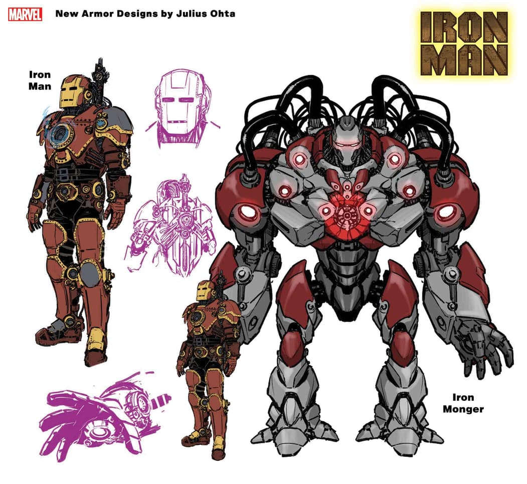 IRON MAN new armor designs by Julius Ohta