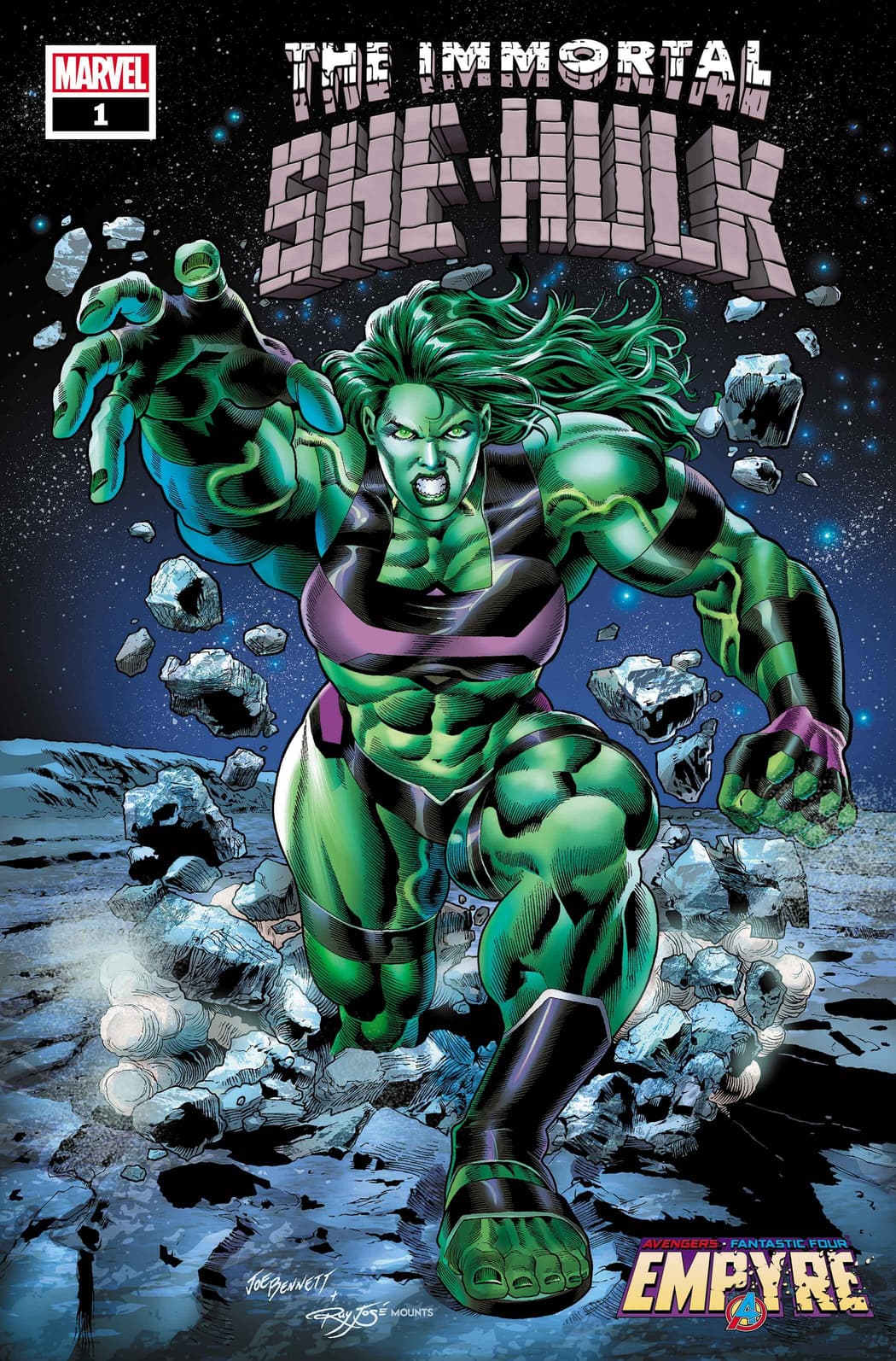 IMMORTAL SHE-HULK #1 WRITTEN BY AL EWING, ART BY JON DAVIS-HUNT, COVER BY JOE BENNETT