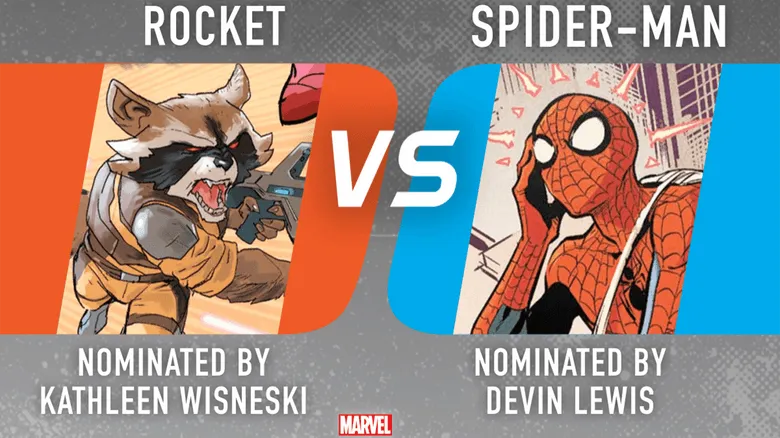 Rocket vs. Spider-Man