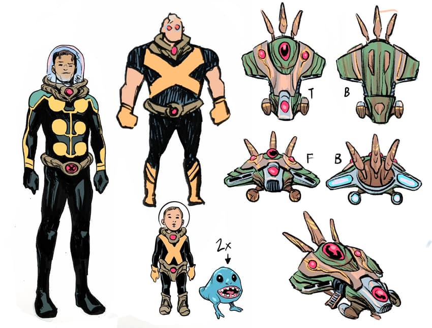 Jason Loo’s character designs from “X-Friends.”