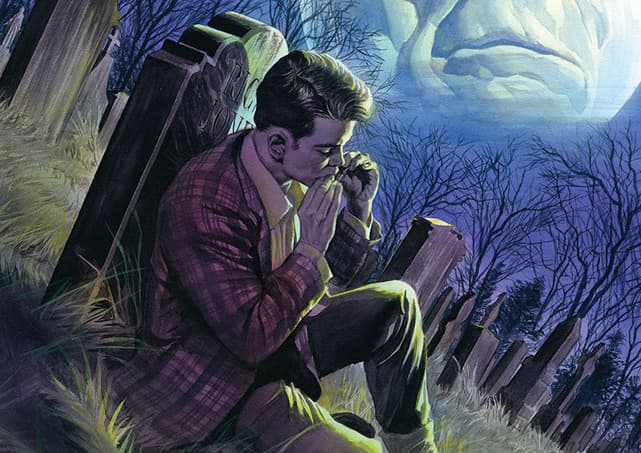 Rick Jones at grave