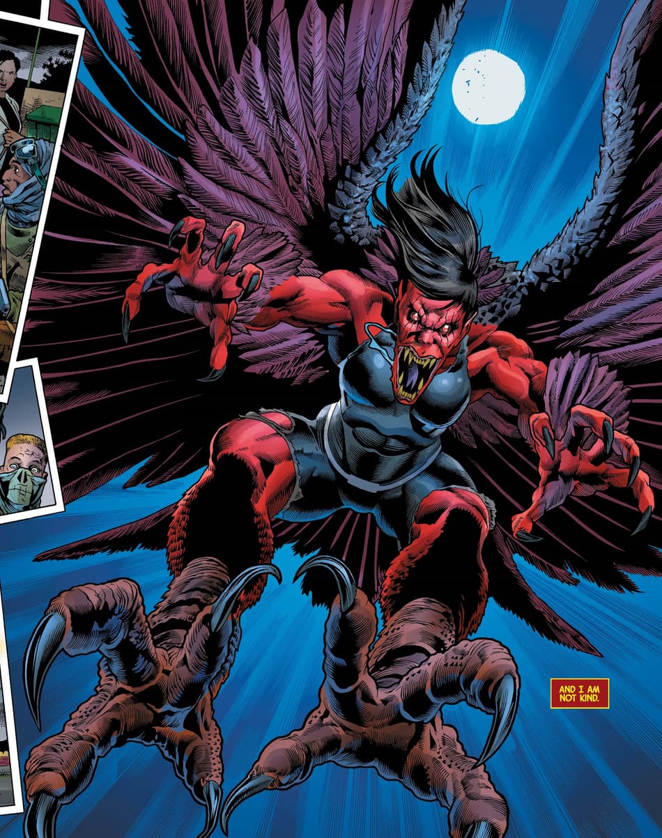 As the red harpy in IMMORTAL HULK (2018) #19.