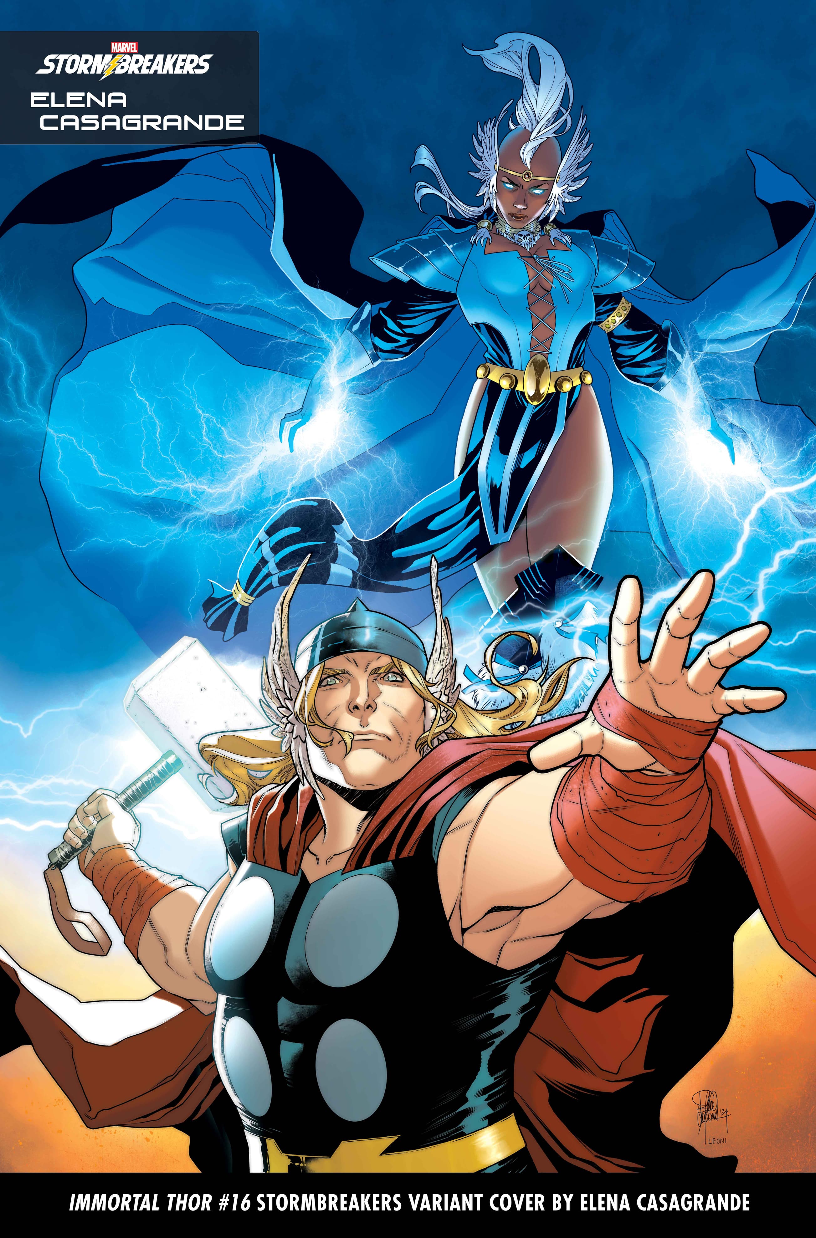 IMMORTAL THOR #16 STORMBREAKERS VARIANT COVER BY ELENA CASAGRANDE