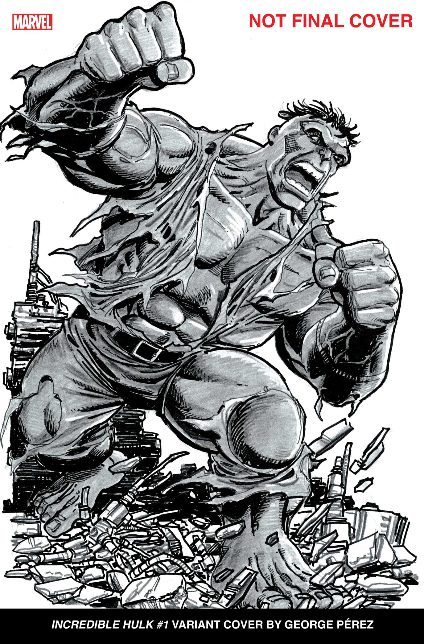 INCREDIBLE HULK #1 Variant Cover by George Perez