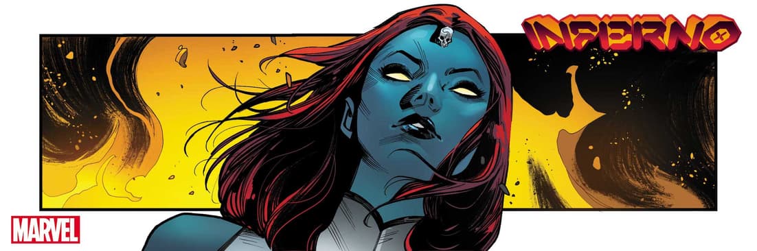 INFERNO #1 preview art by Valerio Schiti with colors by David Curiel