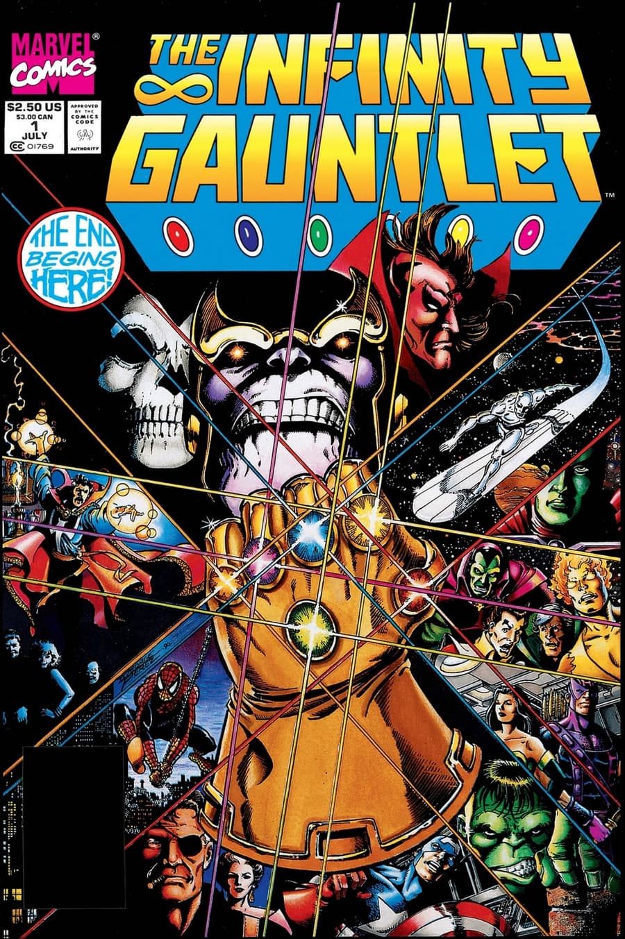 INFINITY GAUNTLET (1991) #1 cover by George Pérez