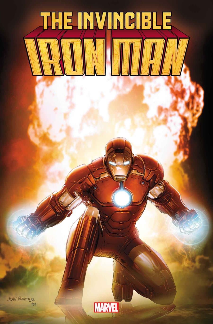 Invincible Iron Man #1 Variant Cover by PEPE LARRAZ & MARTE GRACIA