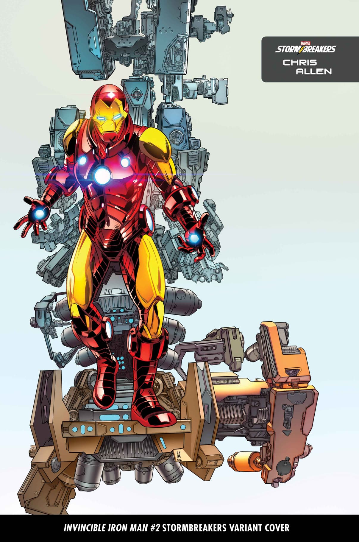 INVINCIBLE IRON MAN #2 STORMBREAKERS VARIANT COVER by CHRIS ALLEN