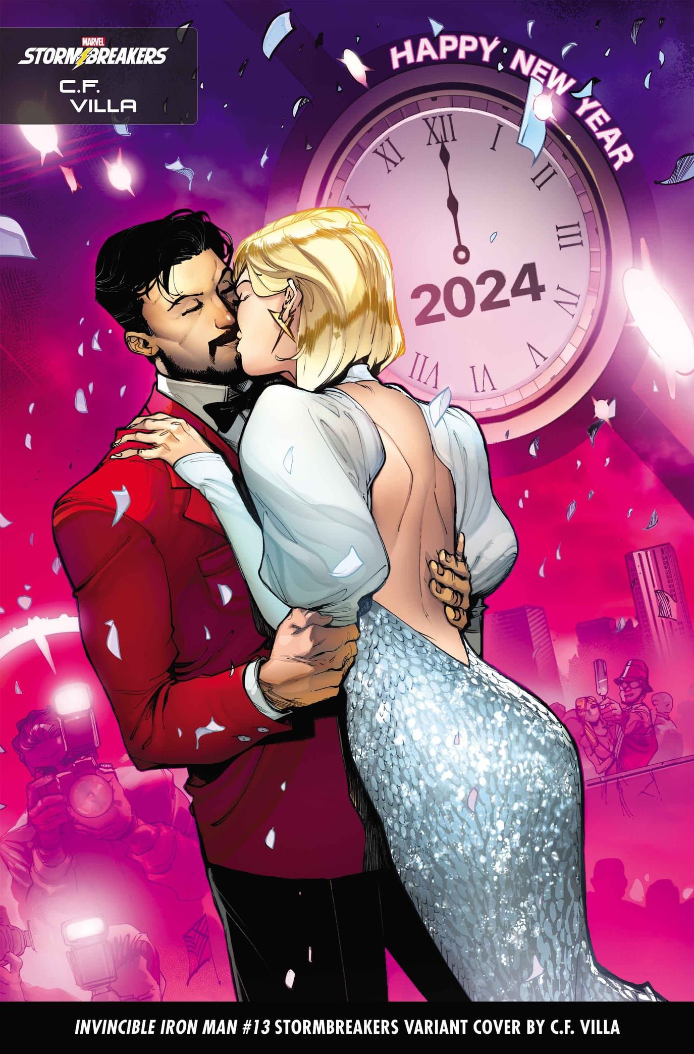 INVINCIBLE IRON MAN #13 Stormbreakers Variant Cover by C.F. Villa