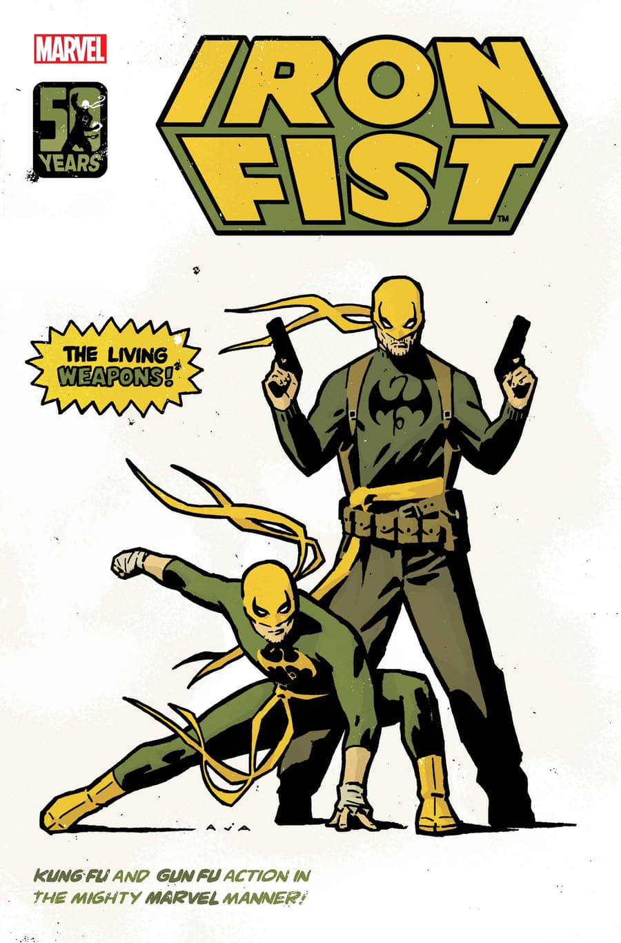 IRON FIST 50TH ANNIVERSARY SPECIAL #1 variant cover by David Aja