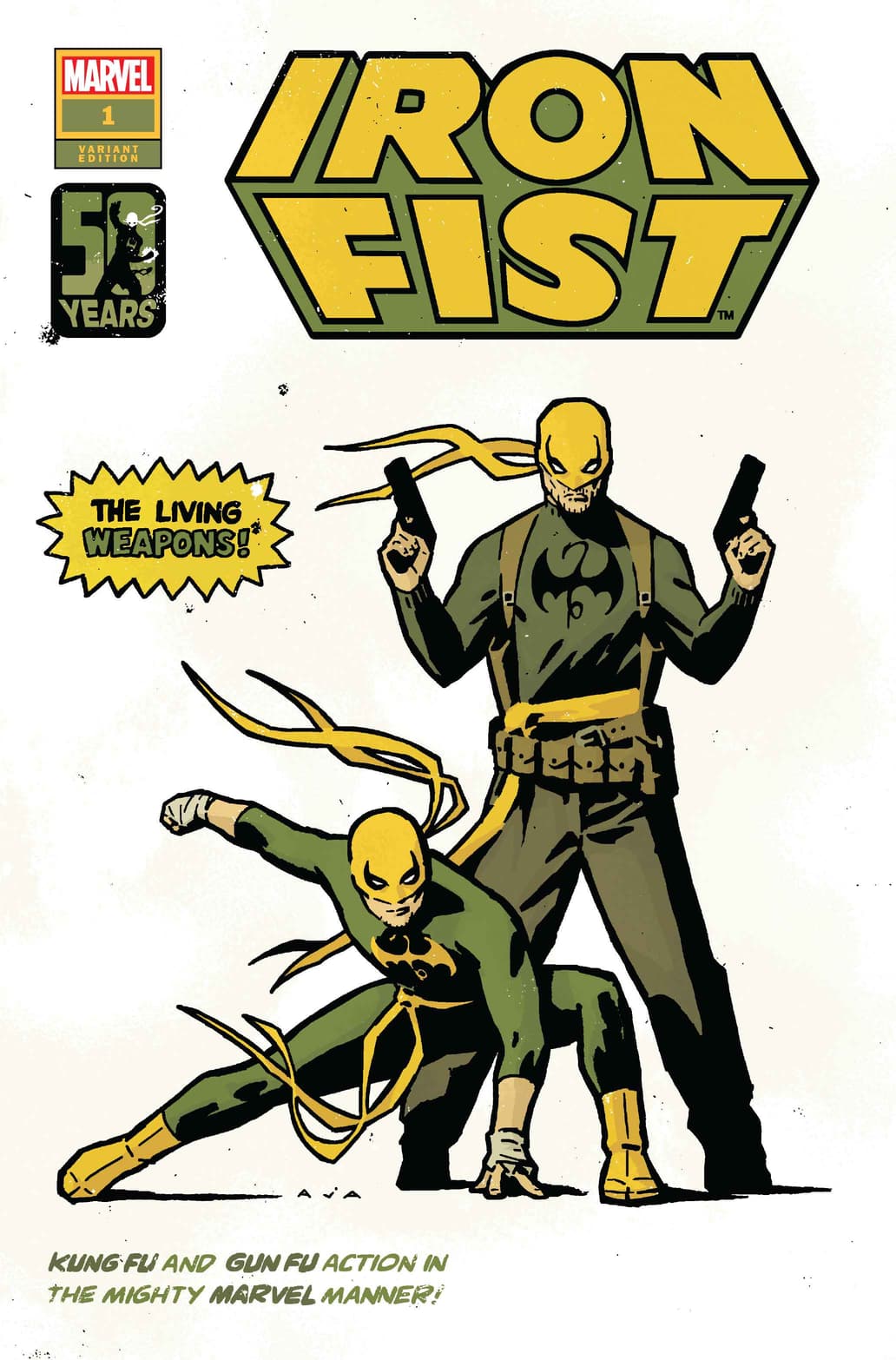 IRON FIST 50TH ANNIVERSARY SPECIAL #1 variant cover by David Aja