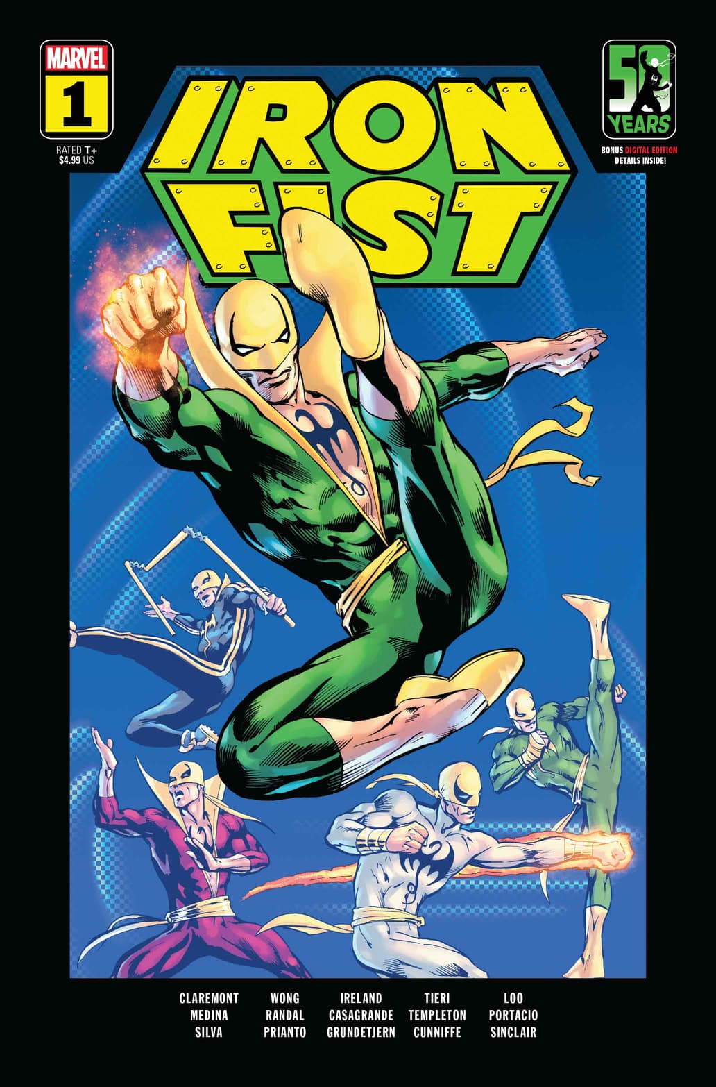 IRON FIST 50TH ANNIVERSARY SPECIAL #1 cover by Alan Davis