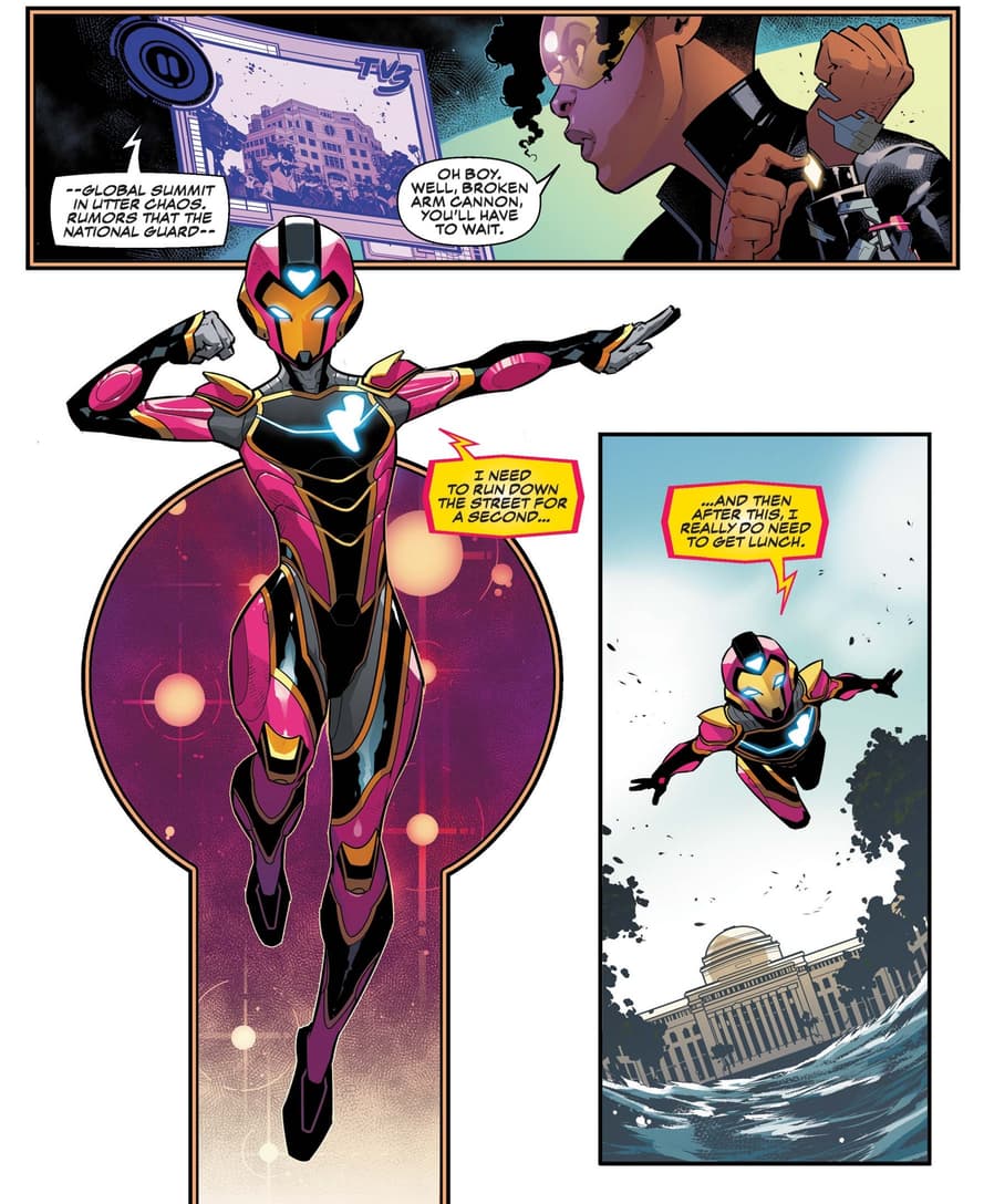 Ironheart takes flight.