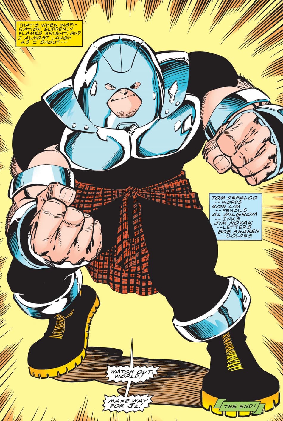 Zane Yama makes his own costume in J2 (1998) #1.