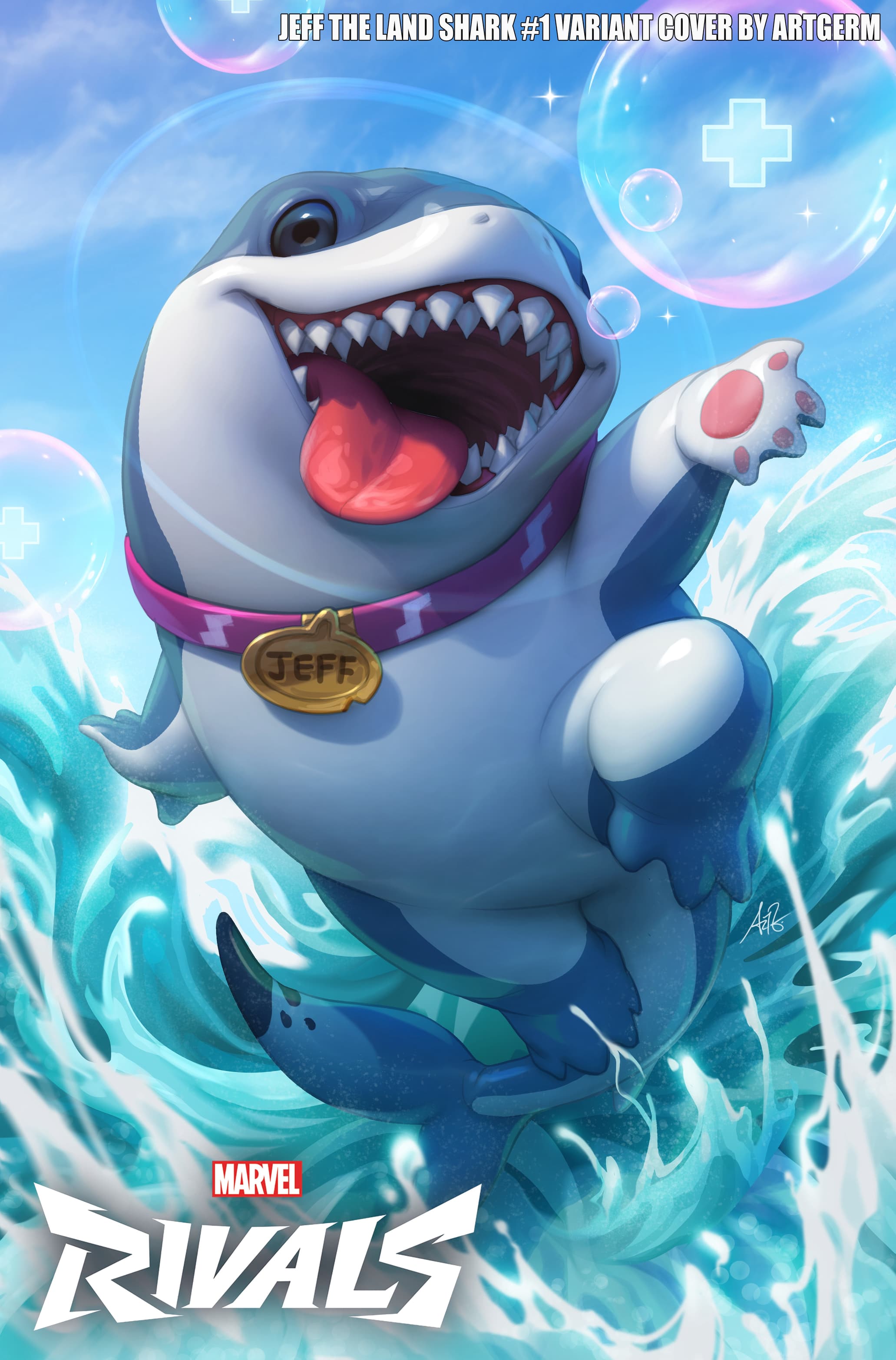 JEFF THE LAND SHARK #1 Marvel Rivals Variant Cover by STANLEY "ARTGERM" LAU