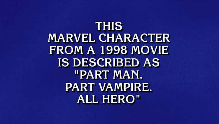 Jeopardy Marvel Clue