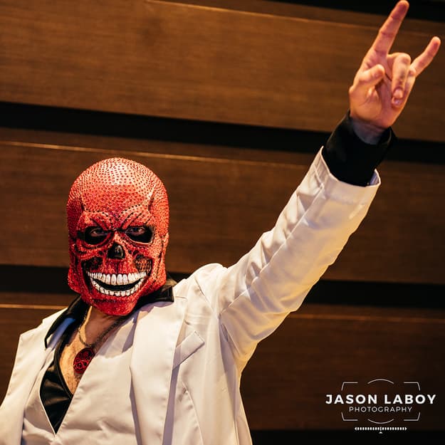 Joseph Naftali as Red Skull as "Disco Skull"