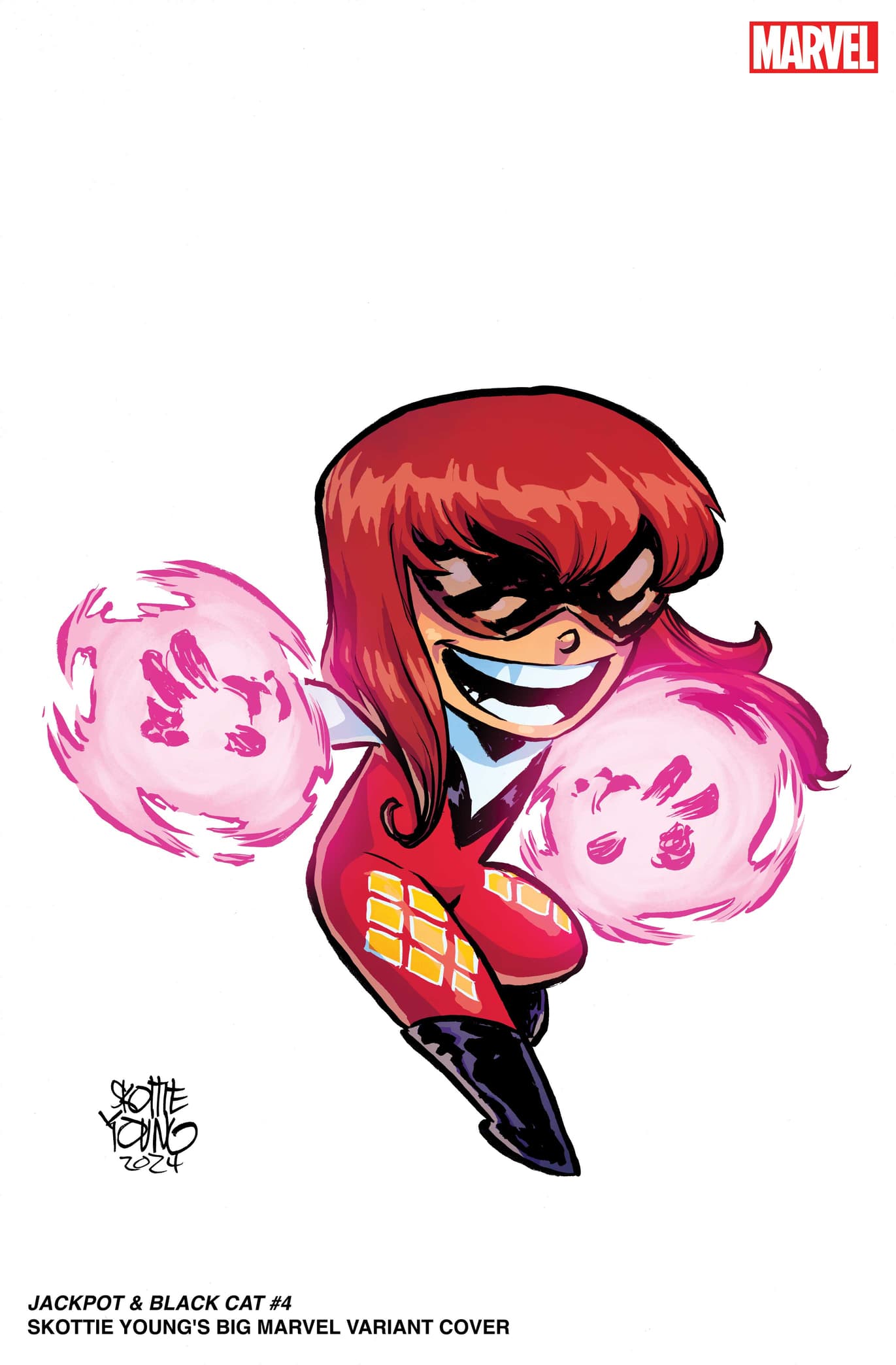JACKPOT & BLACK CAT #4 Skottie Young's Big Marvel Variant Cover
