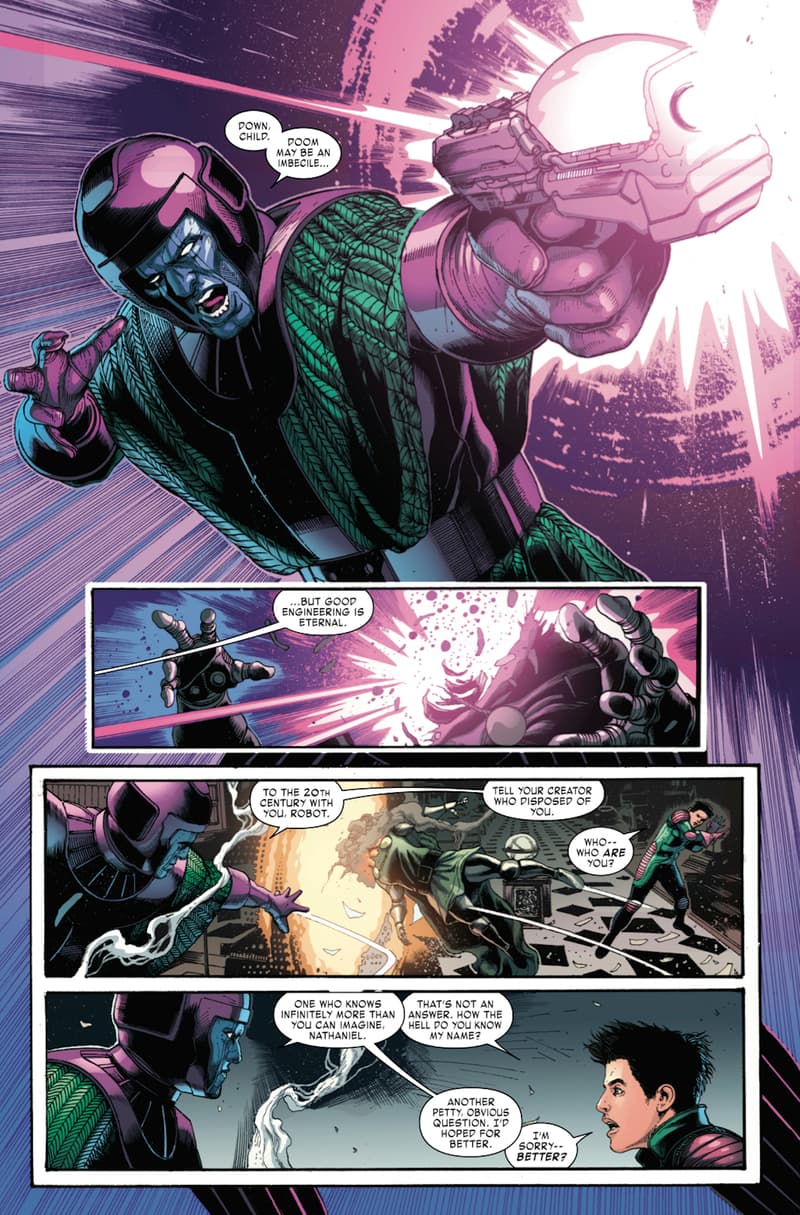 KANG THE CONQUEROR #1 art by Carlos Magno, colors by Espen Grundetjern, and letters by VC's Joe Caramagna