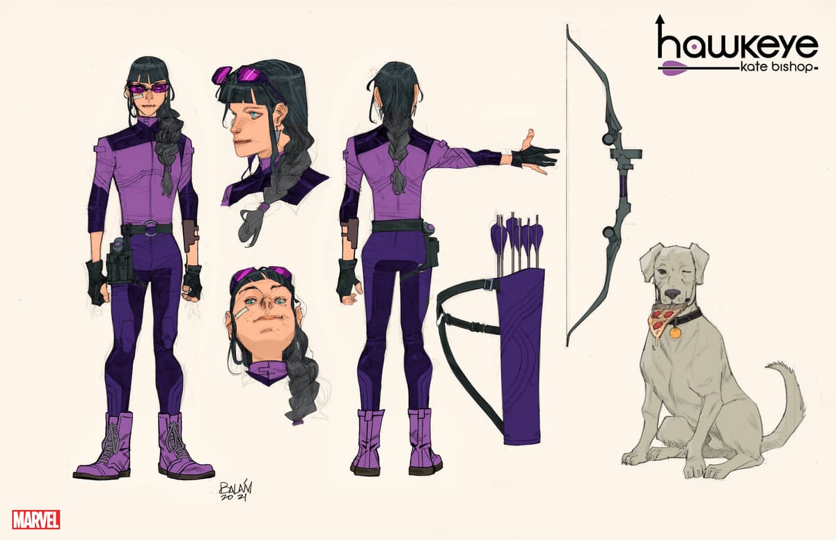 HAWKEYE: KATE BISHOP designs by Enid Balám