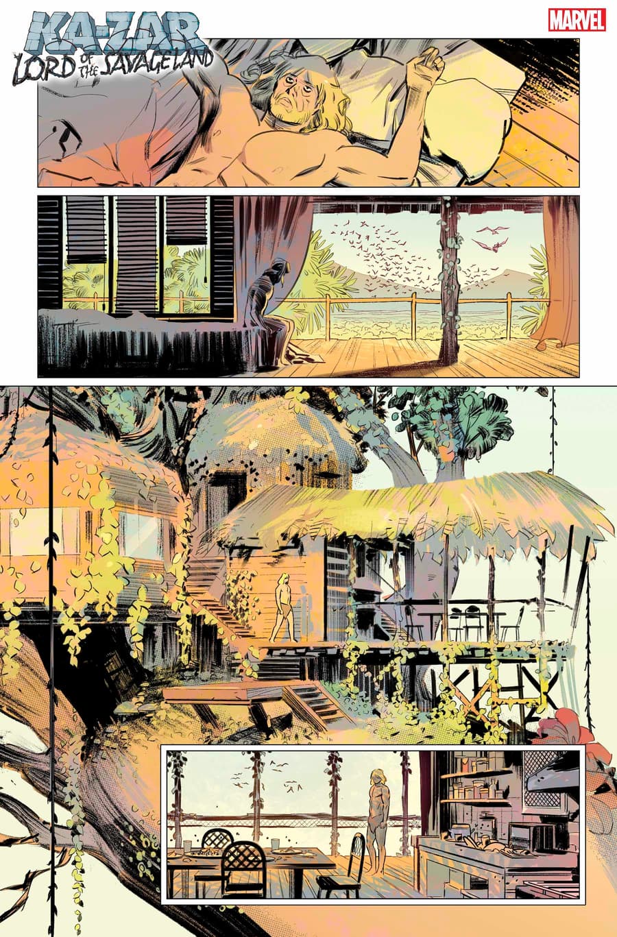 KA-ZAR: LORD OF THE SAVAGE LAND #1 art by Germán García with colors by Mat Lopes