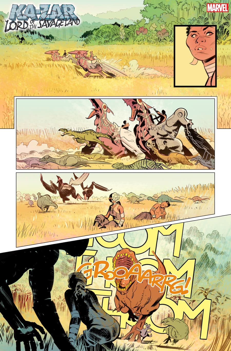 KA-ZAR: LORD OF THE SAVAGE LAND #1 art by Germán García with colors by Mat Lopes