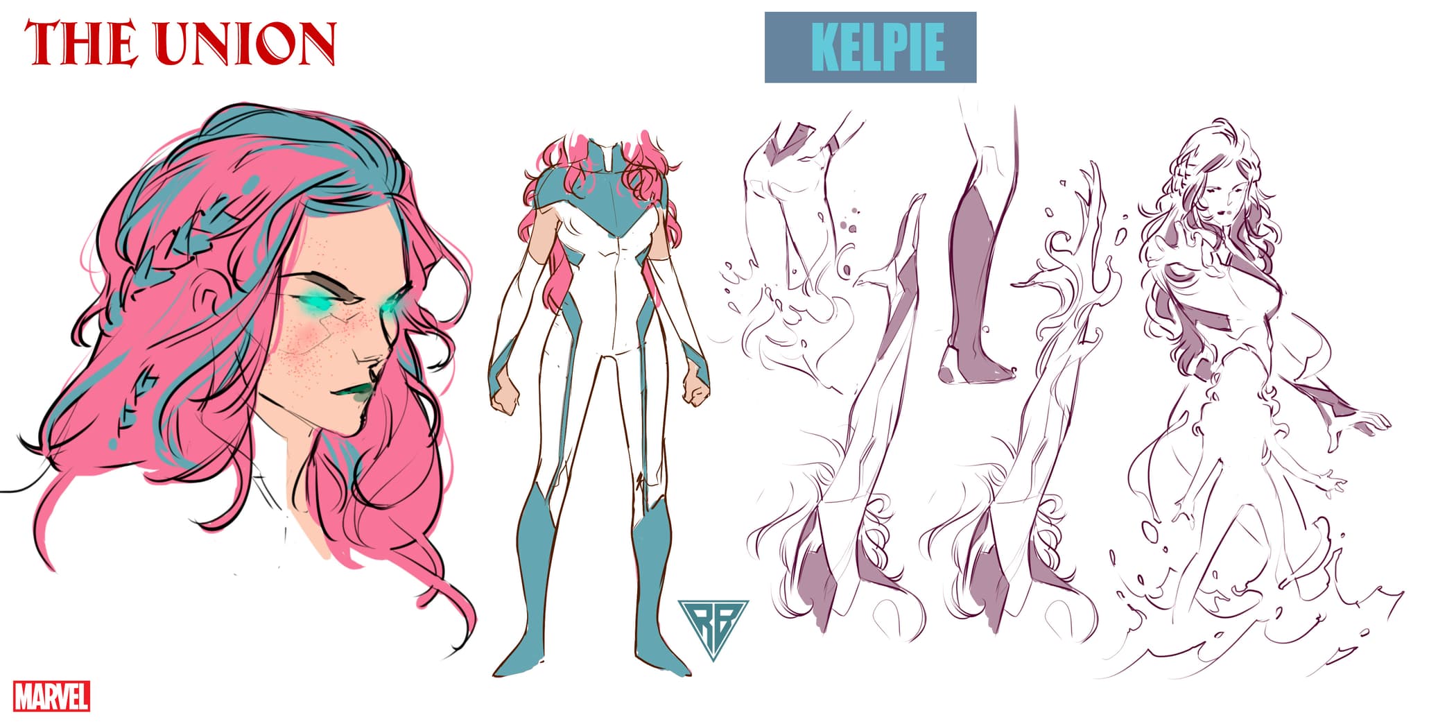 Kelpie character design by R.B. Silva