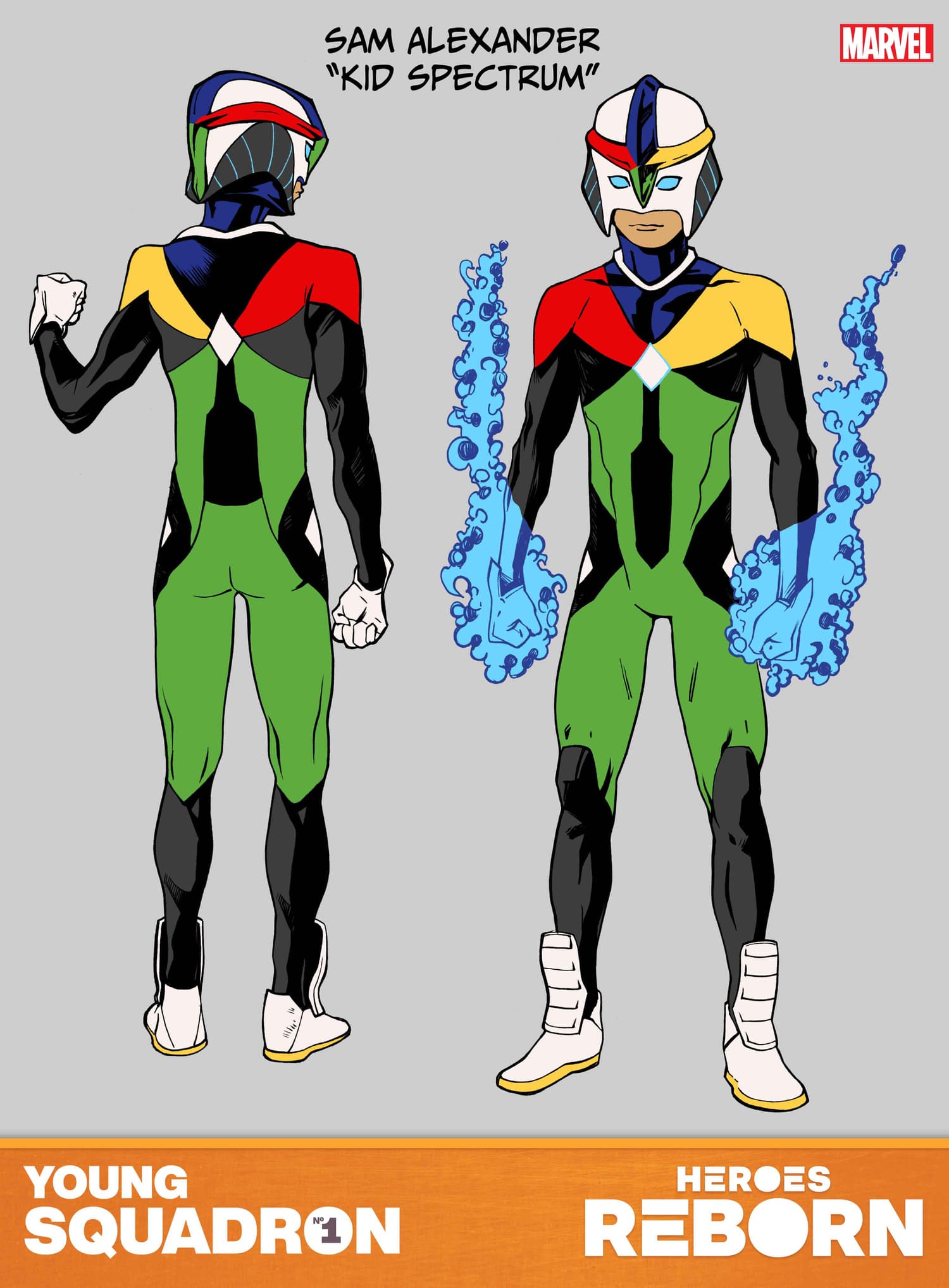 Kid Spectrum Character Design by Steven Cummings