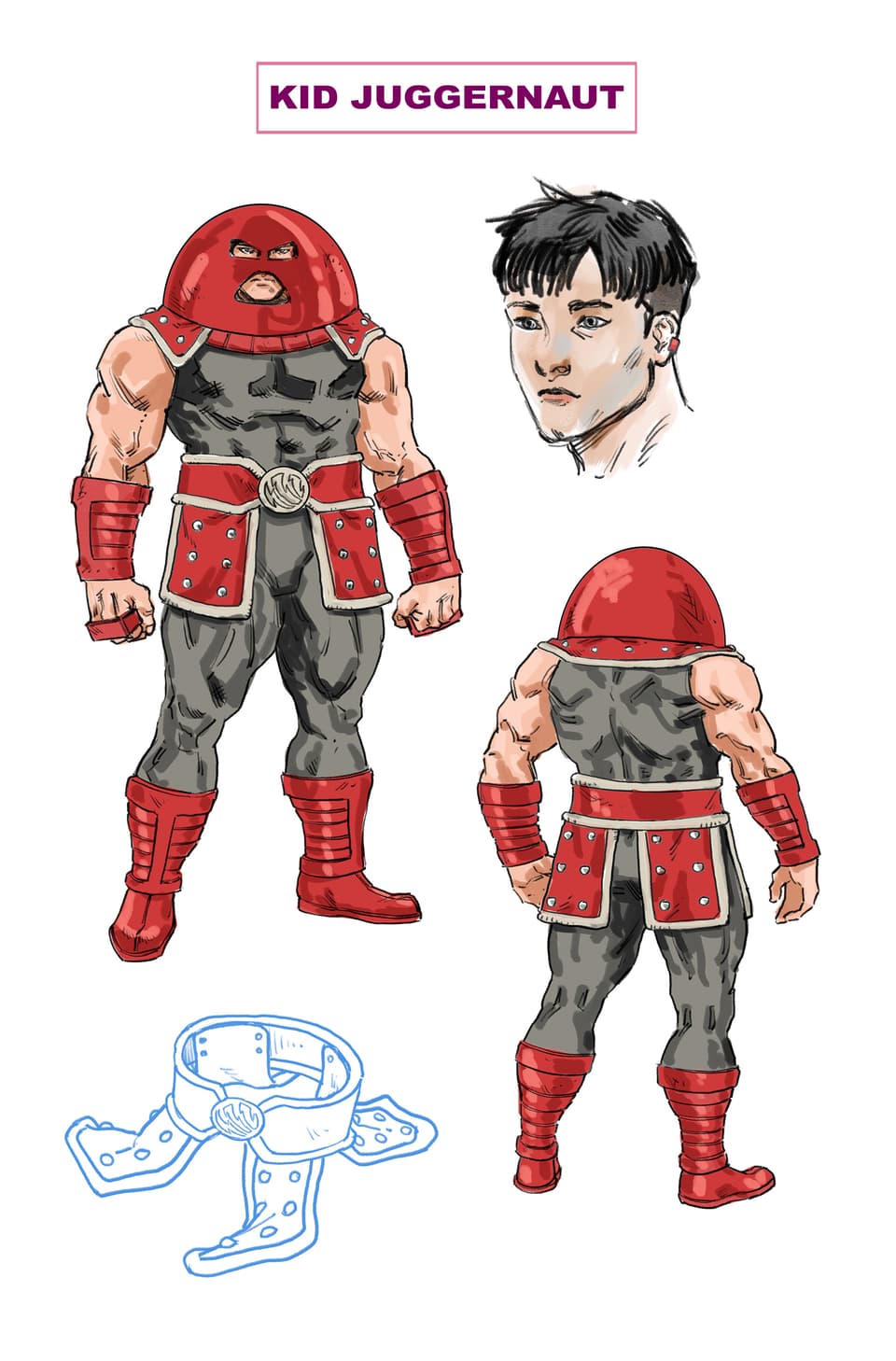 Kid Juggernaut final design by Minkyu Jung